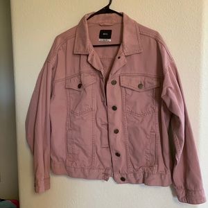 BDG pink oversized denim jacket